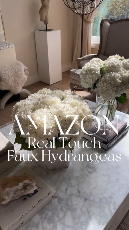 Amazon home find!
Real touch faux hydrangeas look and feel exactly like real hydrangeas 
Two bundles featured 


#LTKfindsunder100 #LTKfindsunder50 #LTKhome