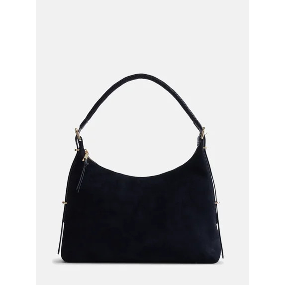 Scenario Women's Top Zipper Shoulder Bag, Black | Walmart (US)
