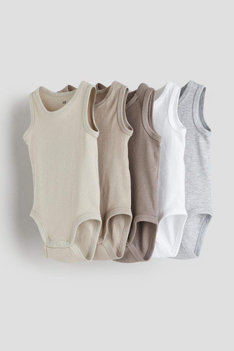 5-pack Cotton Bodysuits | H&M (US + CA)