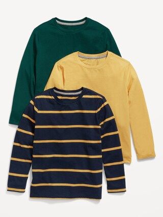 Softest Printed Long-Sleeve T-Shirt 3-Pack for Boys | Old Navy (US)