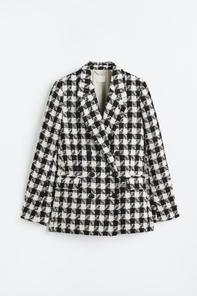 Double-breasted bouclé blazer | H&M (UK, MY, IN, SG, PH, TW, HK)