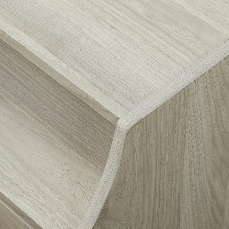 Manor Park Modern 2 Drawer USB Port Nightstand, Set of 2, Birch | Walmart (US)