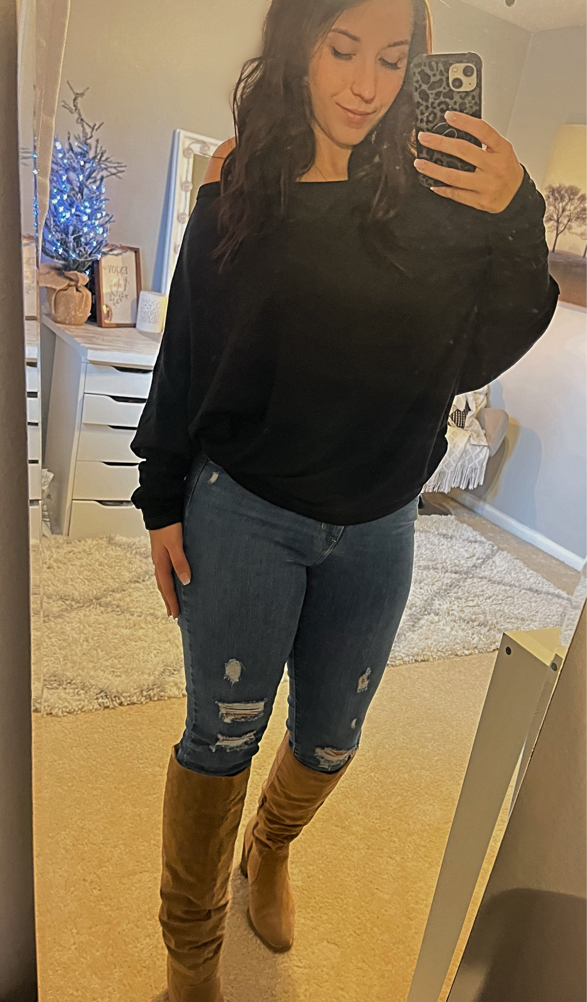 Simple fall outfit from Amazon! Love a simple black sweater paired with some cute boots #amazon #amazonfashion 

#LTKSeasonal #LTKbeauty #LTKunder50