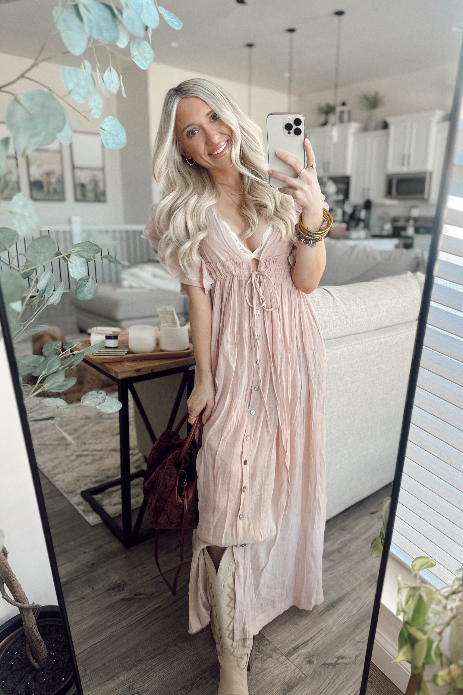 Absolutely in love with this dainty feminine ruffled maxi dress from pink blush. I am in a size small. It is so stunning, super tasteful and classy! Yet has just the slightest bit of sass with the neckline being a little bit more of a V/dip!:) I just tossed on a bralette it with mine to make it more appropriate!!

Code kerstyn25 for 25% off!:)
This would be so perfect for Valentine’s Day a baby shower that you have coming up, etc. 

Bump, friendly Maxi’s postpartum clothing, bump maxi dresses, baby shower dresses

#LTKBump #LTKFamily #LTKU