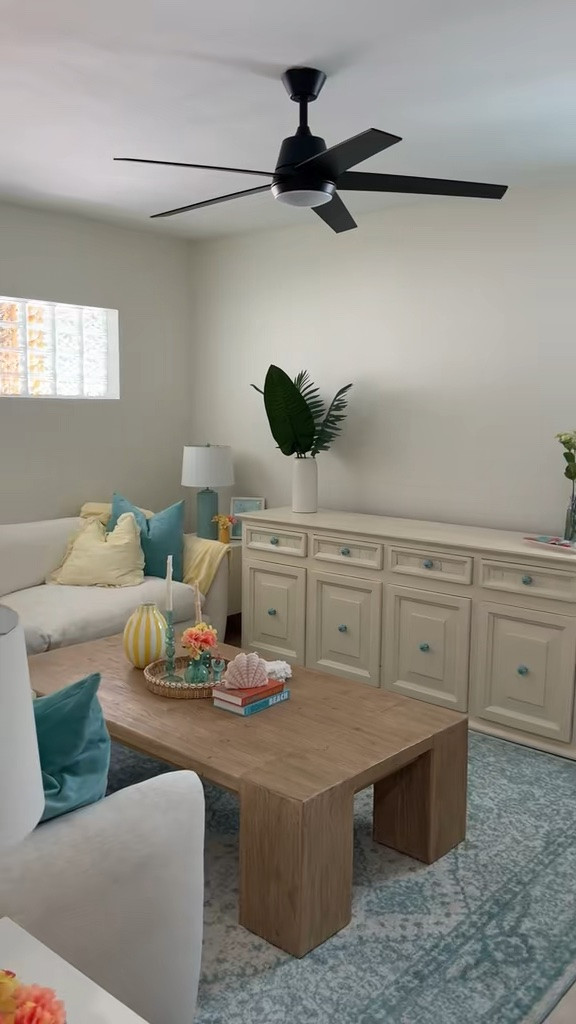 Another episode of the moving series - today we’re transforming a coastal living room 🐚☀️ couch and coffee table from city furniture. tv stand is repainted vintage piece.

#LTKHome