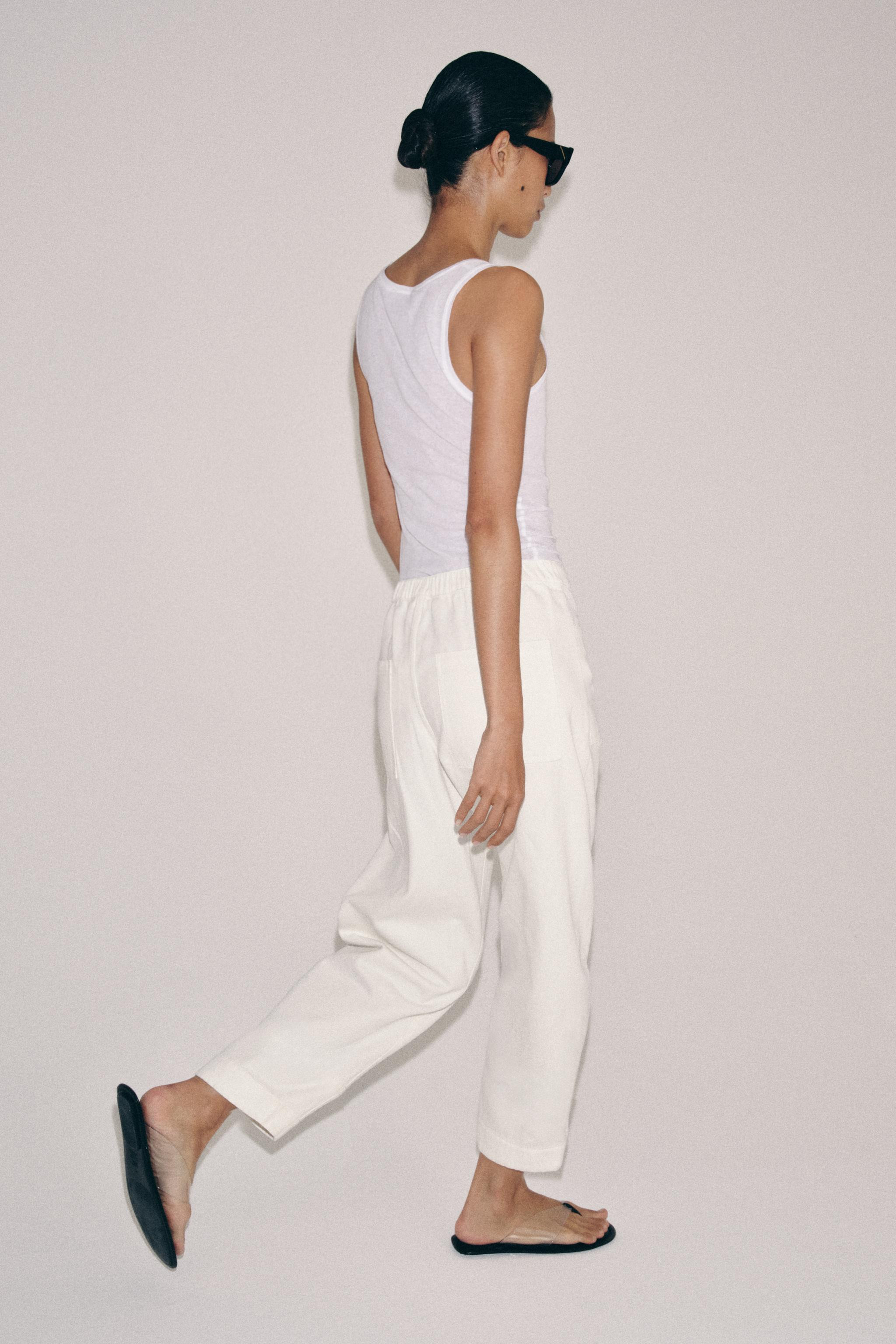 ZW COLLECTION BARREL DENIM TROUSERS | Zara UK