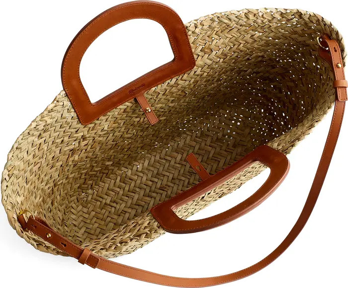 The Large Handwoven Straw Crossbody Basket Tote | Nordstrom Rack