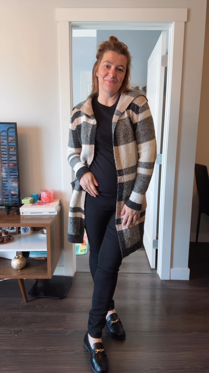 With my first pregnancy I purchased one maternity clothing item. This pregnancy I am showing and am bigger sooner so I had to get a pair of maternity pants.
Old navy was having a sale and these pants are so comfortable 

#LTKcanada #LTKstyletip #LTKmaternity
