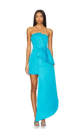 Alice Bow Dress in Aqua | Revolve Clothing (Global)