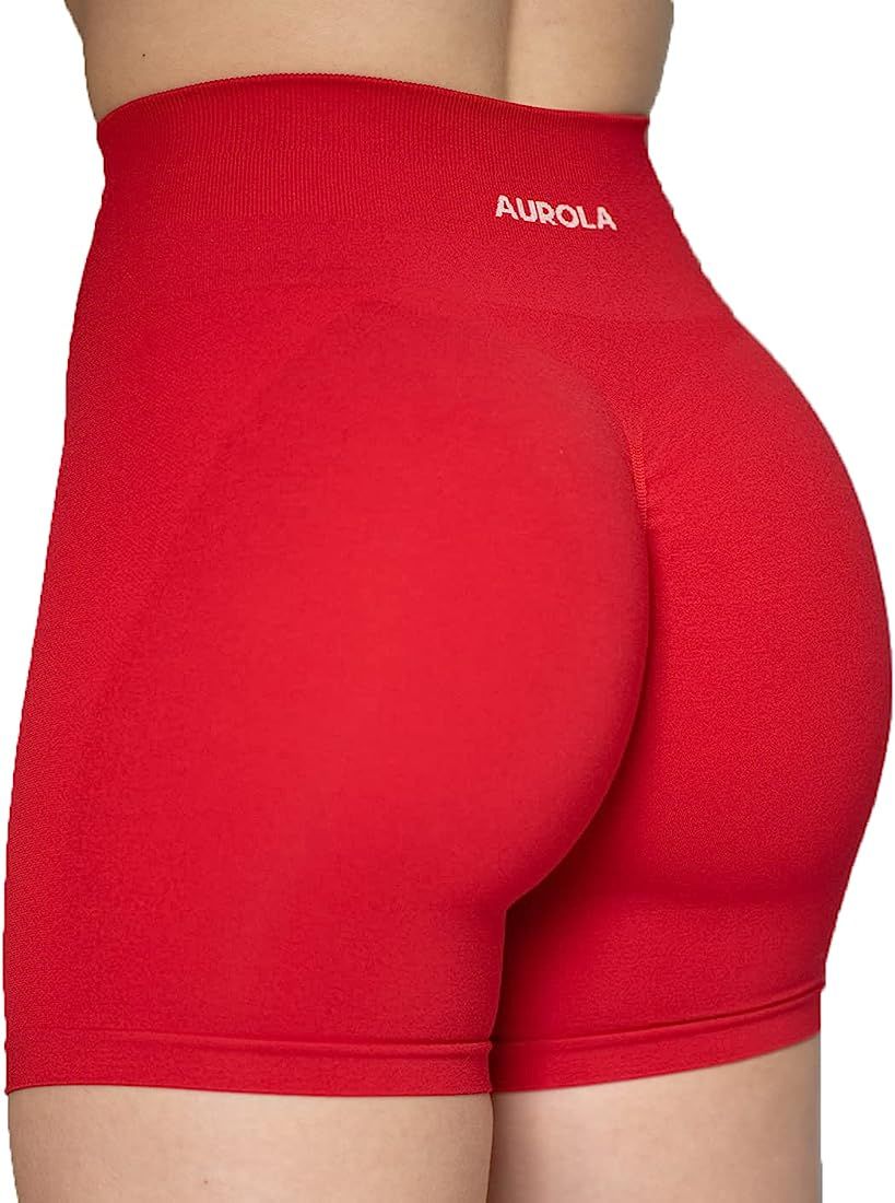 AUROLA Intensify Workout Shorts for Women Seamless Scrunch Short Gym Yoga Running Sport Active Ex... | Amazon (US)