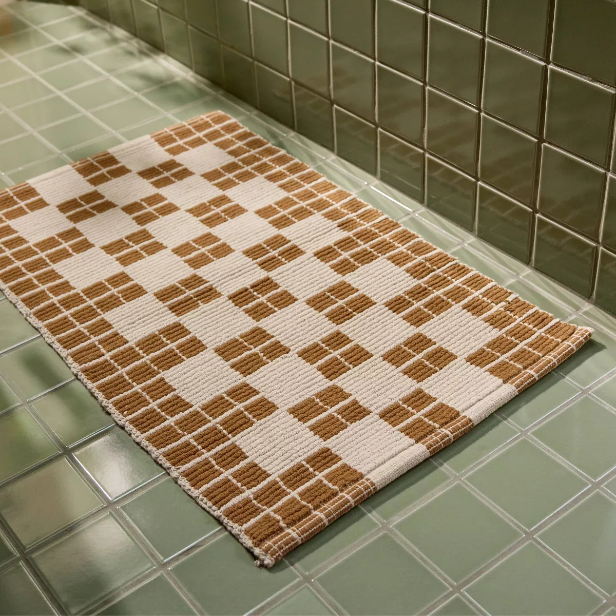 1'6"x2'6" Cotton Tile Tub Mat Cove - Parachute for Target | Target