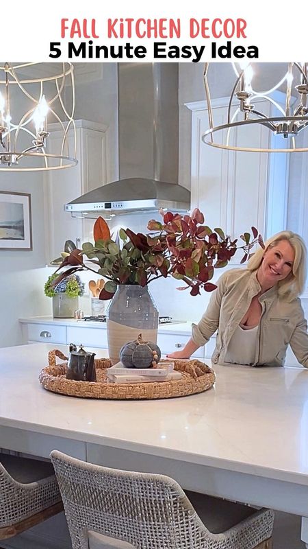 ❤️Fall decorating 2023 doesn't have to be hard! This simple kitchen island arrangement took 5 minutes!

✨Use what you have to save money and always group things in 3 (uneven numbers).

🍁Cut fresh branches in the yard: magnolia stems, grasses. tree limbs...whatever you can find!

😍For visual interest make sure to use things in varying heights: tall, medium, short.

Have fun and enjoy the fall season decorating your home. No pressure. No worry. 



#LTKhome #LTKSeasonal