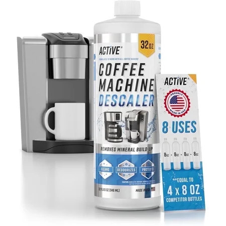 Active Coffee Machine Cleaner and Descaler Solution, 32 fl oz, (Keurig, Nespresso, Ninja, Espresso) | Walmart (US)