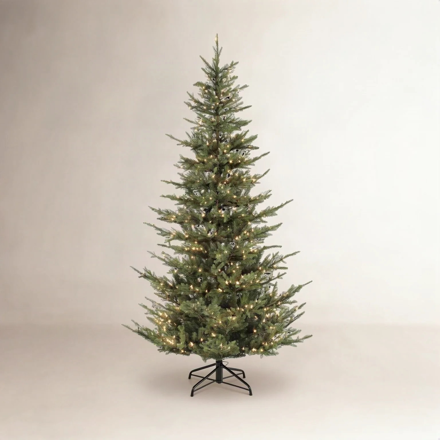Green Fir Christmas Tree with Clear/White Lights | Wayfair North America