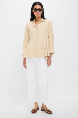 Tan Ashlen Blouse | Tuckernuck (US)