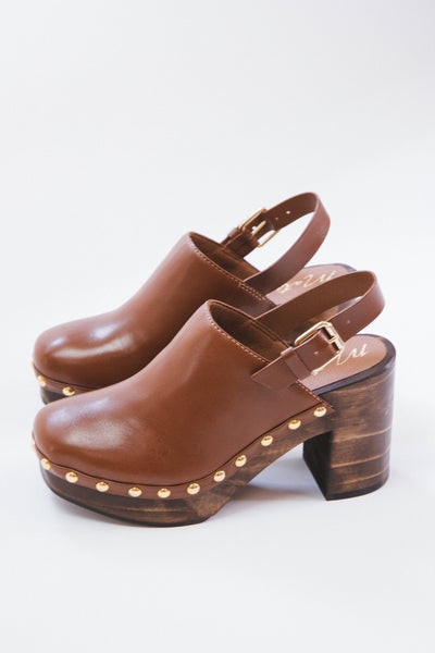 Liberty Heeled Clog, Tan | Matisse | North & Main Clothing Company