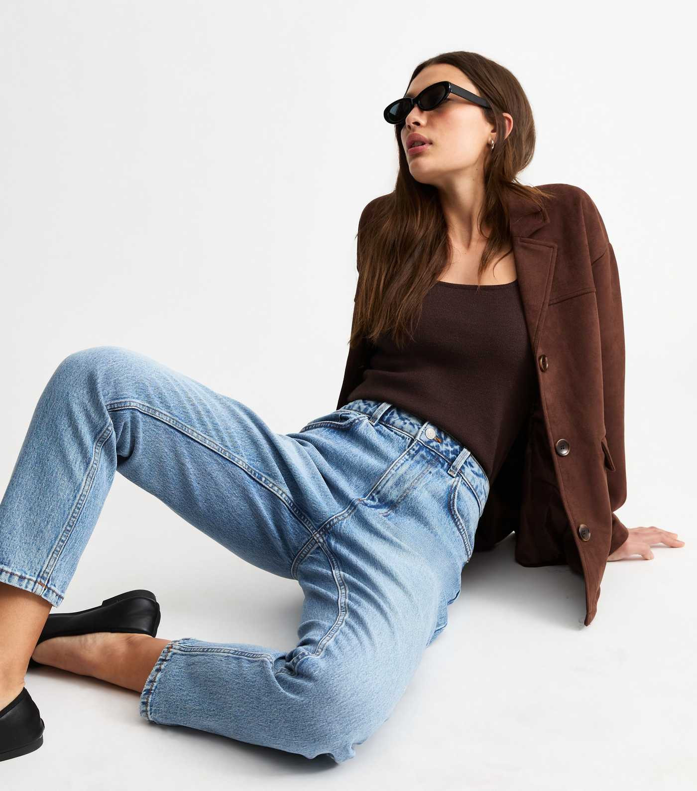 Light Blue Hannah Ankle Grazer Straight Leg Jeans | New Look | New Look (UK)