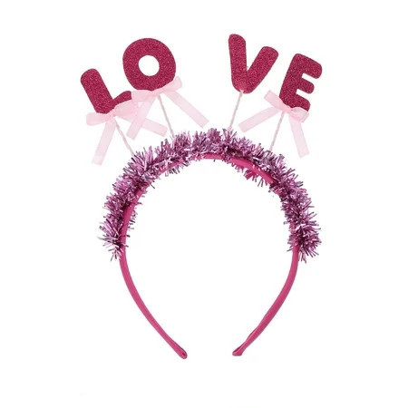 Way to Celebrate Valentine's Day Love Tinsel Headband, 1 Piece | Walmart (US)
