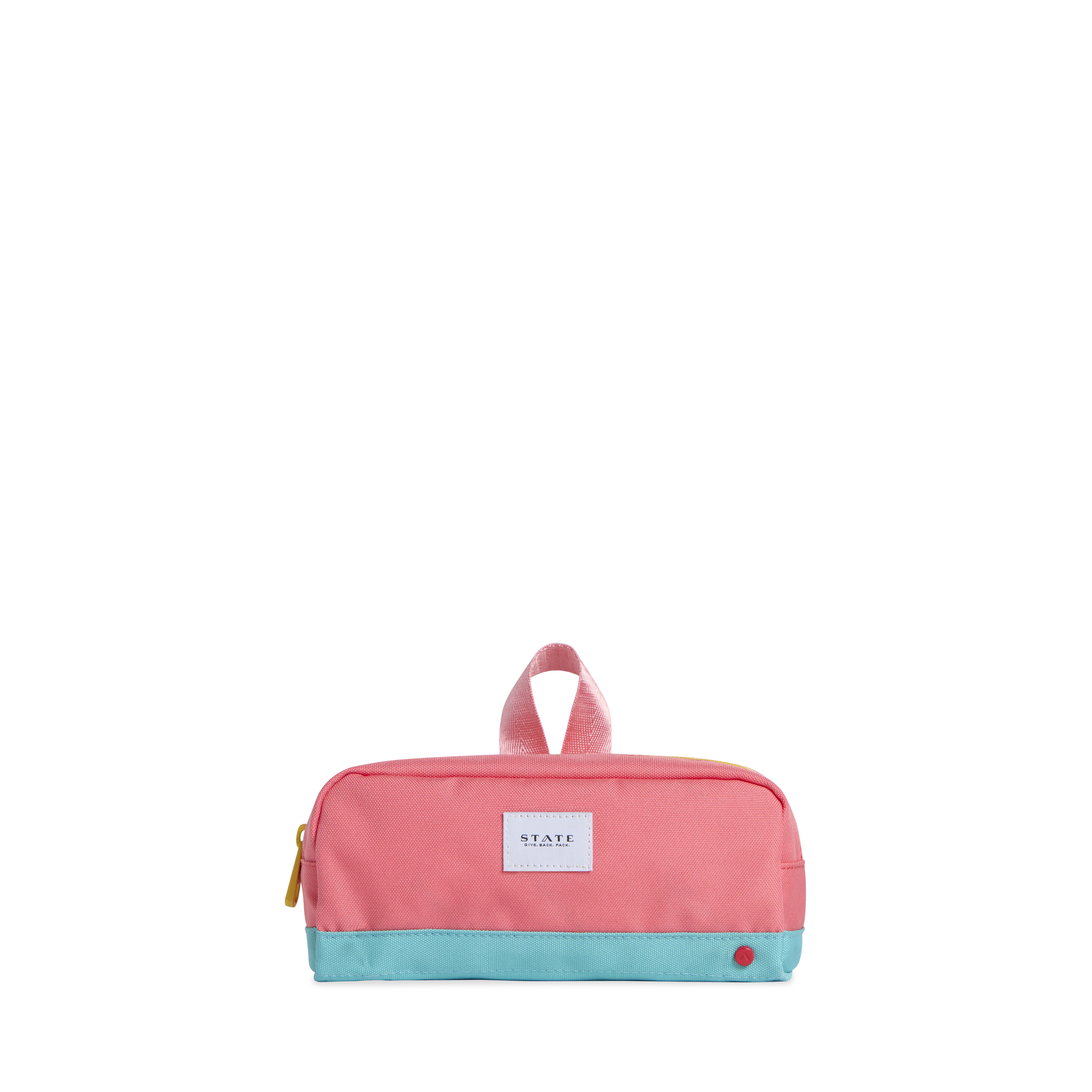 Pencil Case for All Ages in Pink/Mint - Clinton by STATE Bags | STATE Bags
