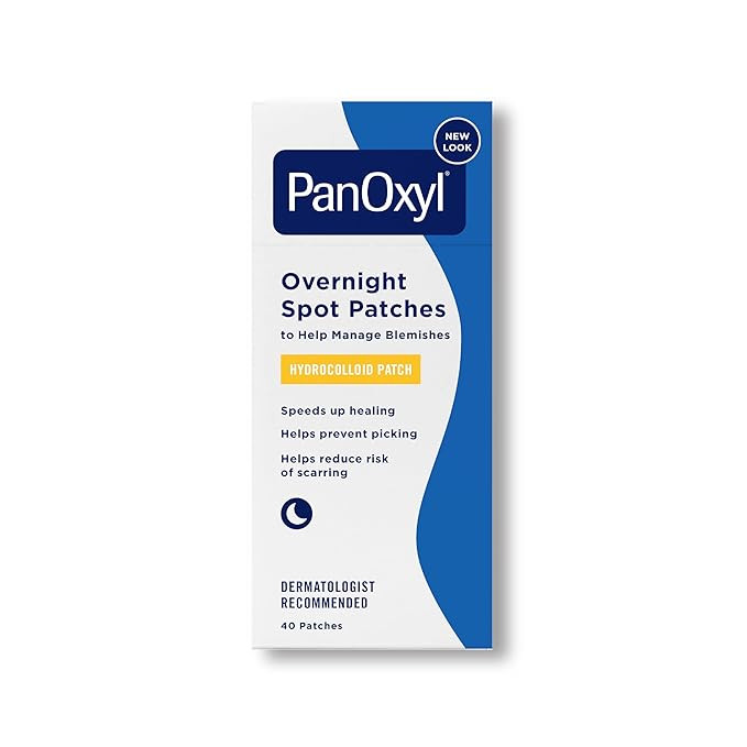 PanOxyl PM Overnight Spot Patches, Advanced Hydrocolloid Healing Technology, Fragrance Free, 40 C... | Amazon (US)