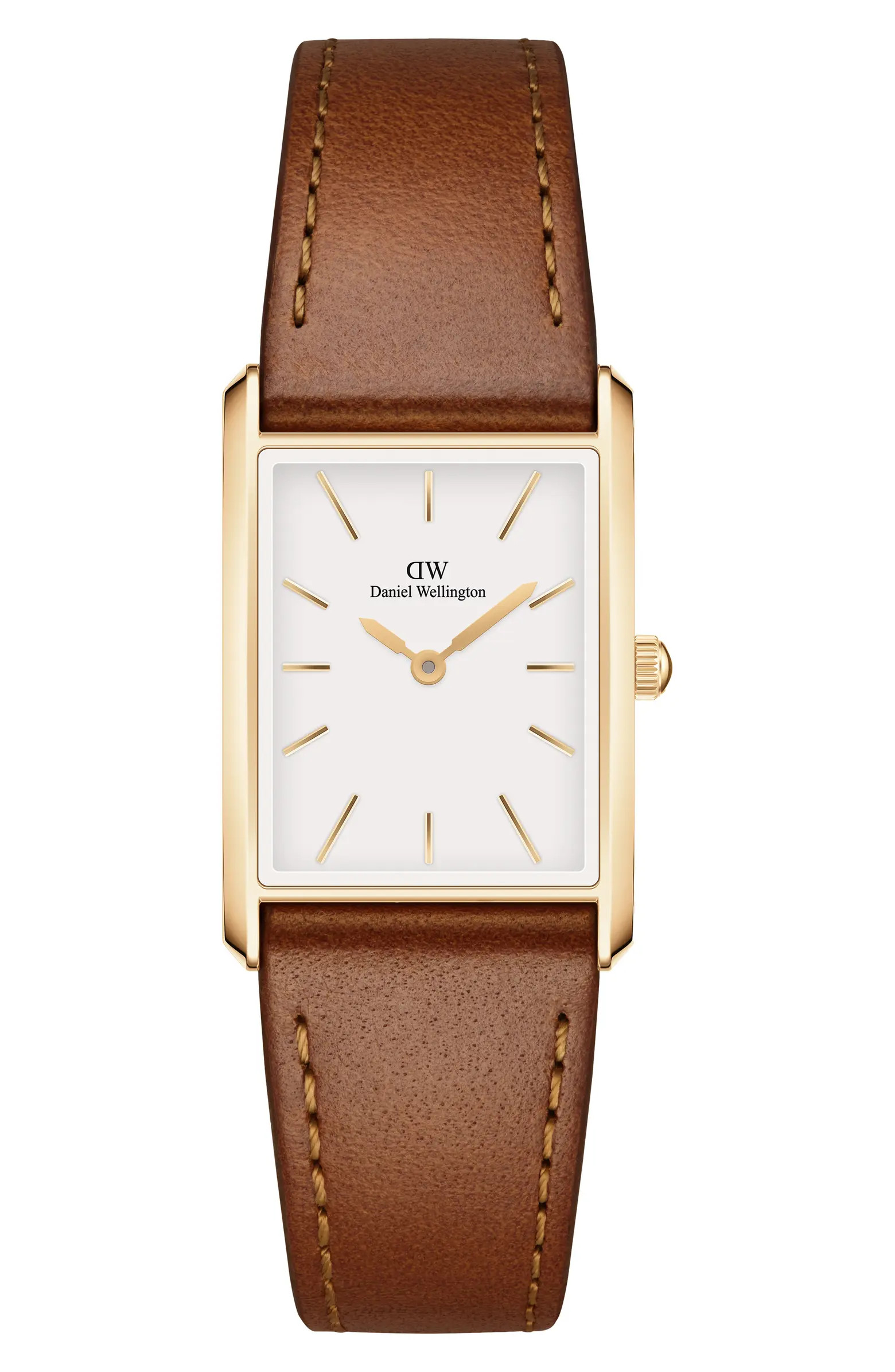 Daniel Wellington Tank Leather Strap Watch, 32mm x 22mm | Nordstrom | Nordstrom
