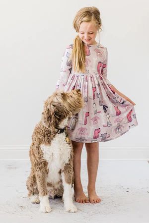 Puppy Party Pocket Twirl Dress | Mila and Rose