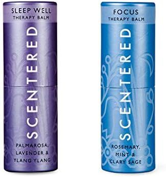 Scentered Sleep Well & Focus - Aromatherapy Balm Duo Gift Set - Supports Relaxation, Restful Slee... | Amazon (US)