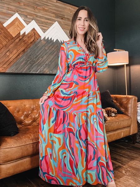 I love this colorful maxi dress from Amazon! 

Rainbow, pink, blue, orange, green, wedding guest outfit idea, dressy, church ootd 

#LTKunder100 #LTKstyletip #LTKFind
