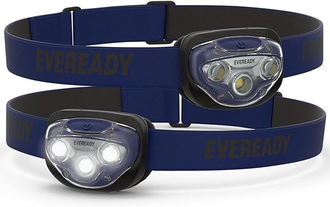 Eveready LED Headlamps (2-Pack), Bright and Durable Head Lights for Running, Camping, Fishing, Em... | Amazon (US)