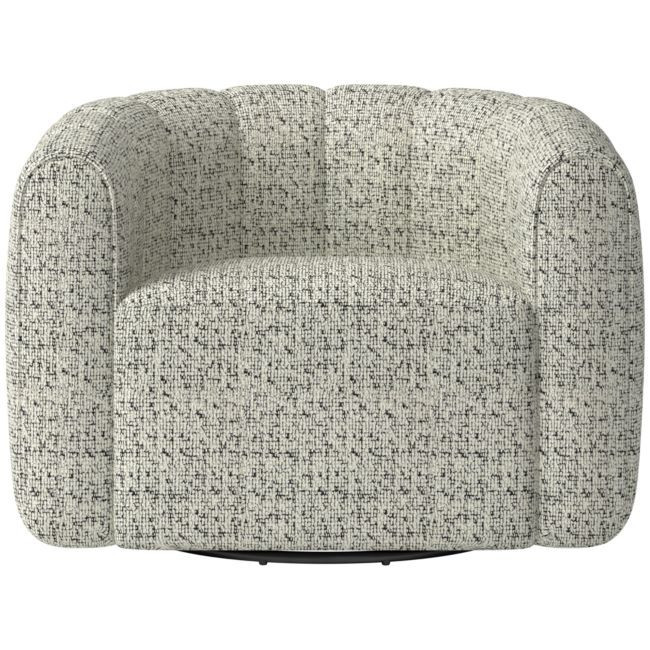 Fitz Swivel Chair Hartman Tuxedo | CB2