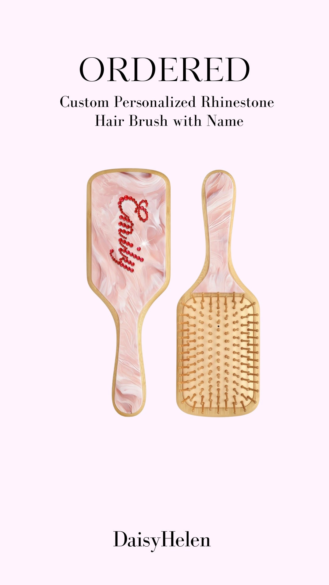 Custom personalized rhinestone hair brush 

#LTKBeauty #LTKStyleTip #LTKTravel