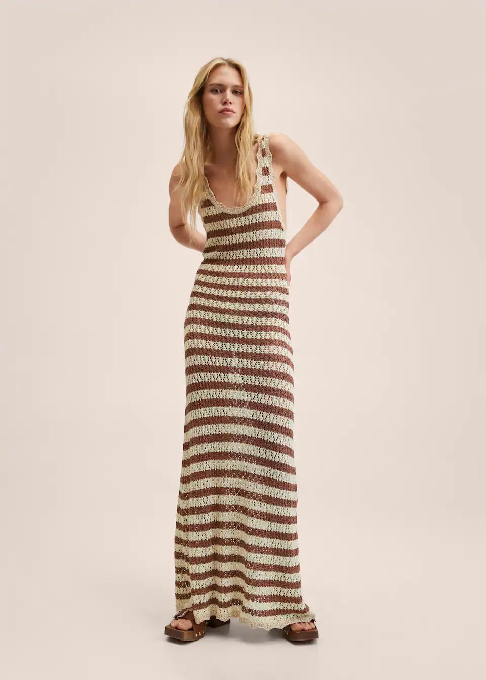 Striped jersey dress | MANGO (US)