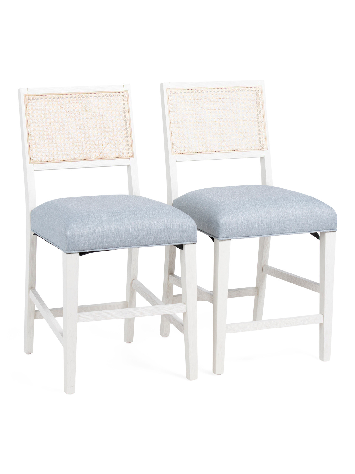 Set Of 2 Cane Back Counter Stools | Furniture & Lighting | Marshalls | Marshalls