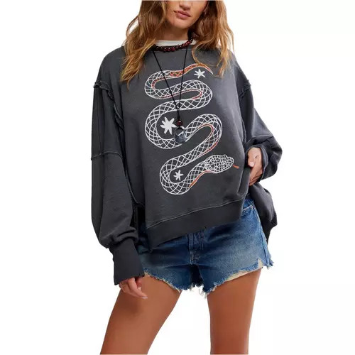 Women's Free People We The Free Graphic Camden Crewneck Sweatshirt | Scheels Sports
