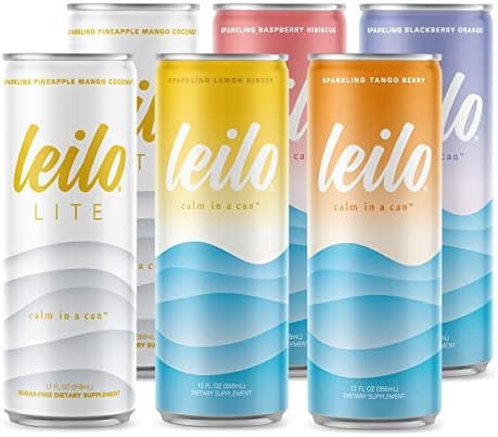 Amazon.com : Leilo Calm in a Can | Sparkling Relaxation Drink with Kava | All Natural & Gluten Fr... | Amazon (US)