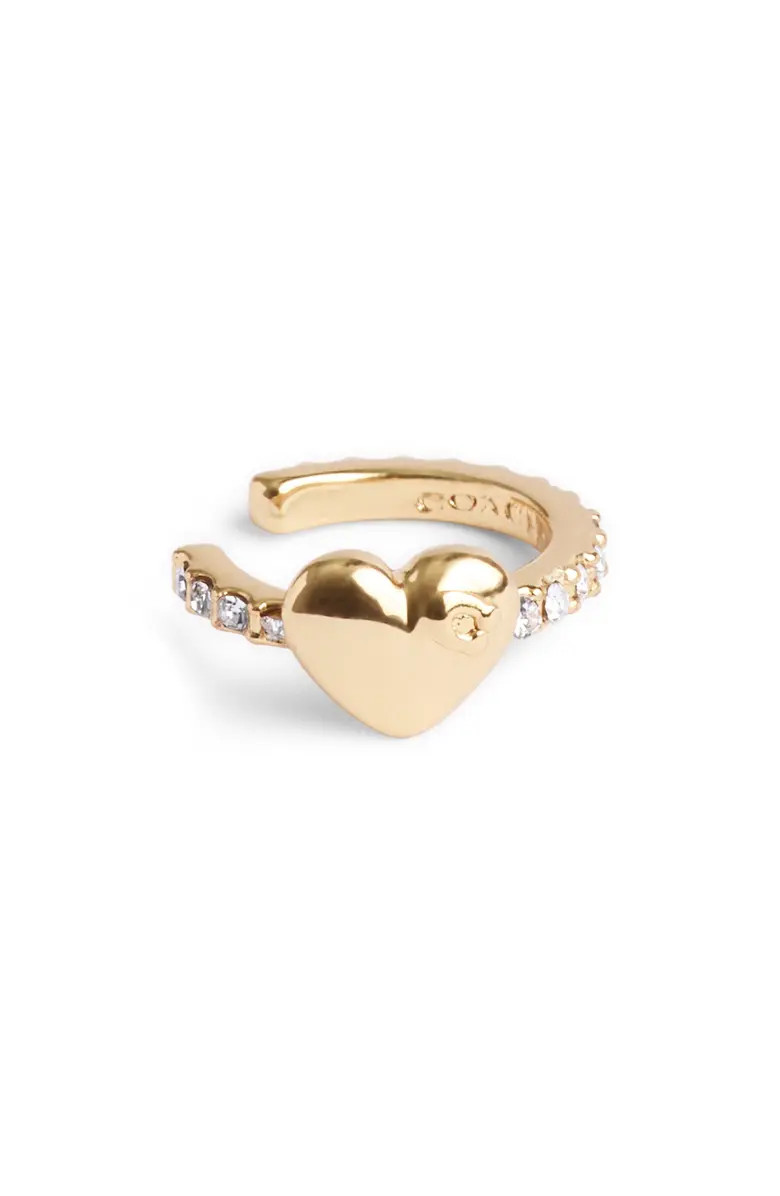 COACH Puffy Heart Pavé Ear Cuff | Nordstrom | Nordstrom