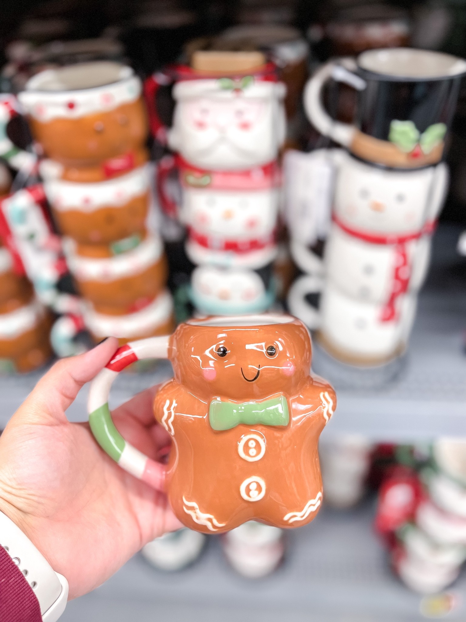 Girl or Boy Gingerbread Mugs - Gingerbread mugs, Christmas