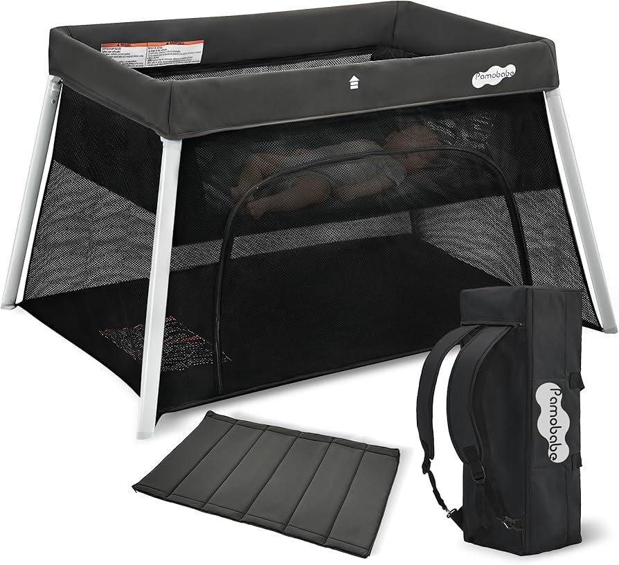Pamo Babe Travel Pack and Play, Certified Baby Safe Travel Crib, Extra Large Portable Playpen wit... | Amazon (US)