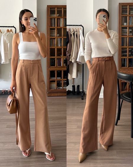 2 ways to the style the Abercrombie Sloane pants// vacation + workwear 

• pants - 25 regular, if you’re under 5’4” (or just have shorter legs), I’d recommend getting the petite length 
• linked to similar products in stock 
• Polene bag 


#LTKstyletip #LTKworkwear #LTKtravel