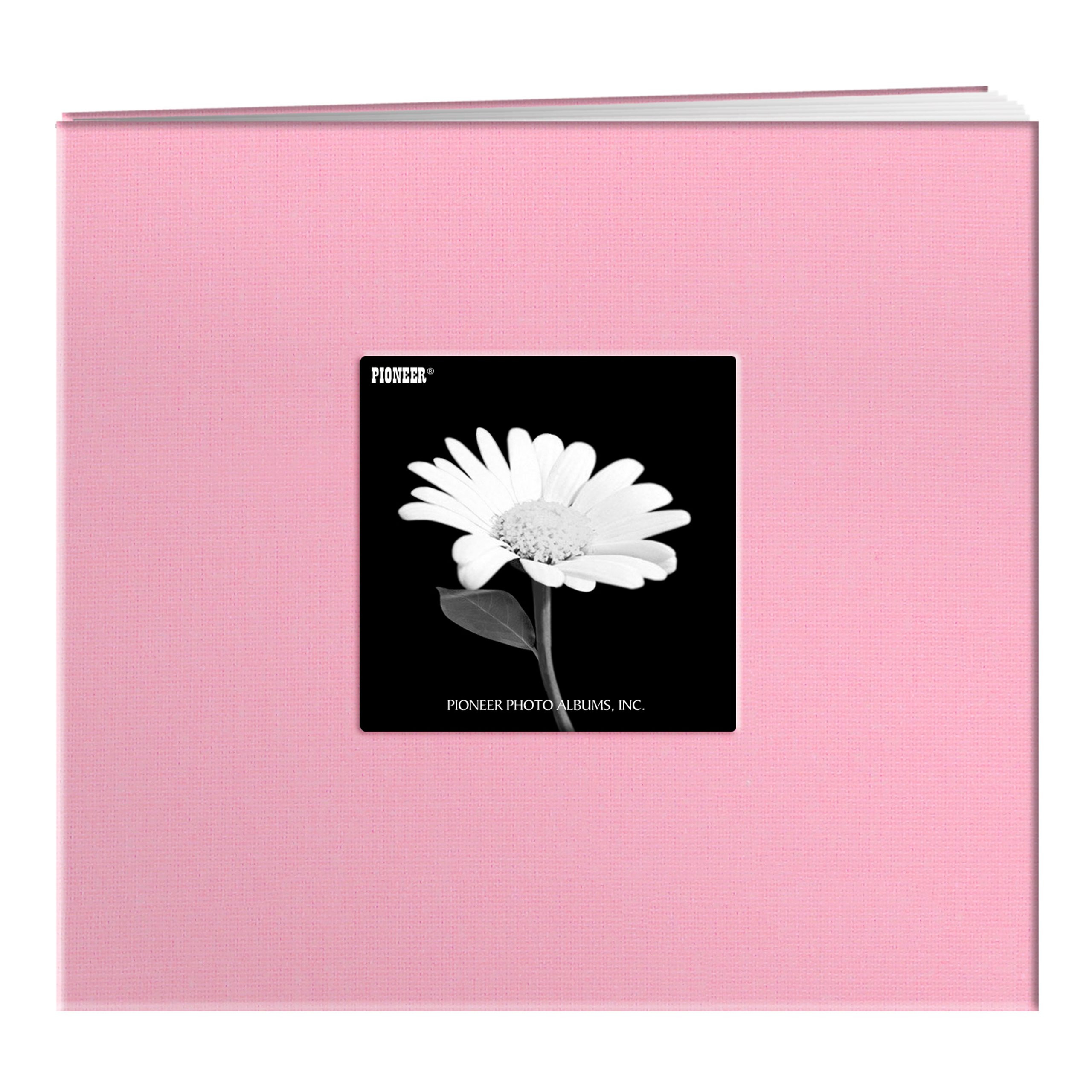 Pioneer 8 Inch by 8 Inch Postbound Frame Cover Memory Book, Dreamy Pink | Amazon (US)