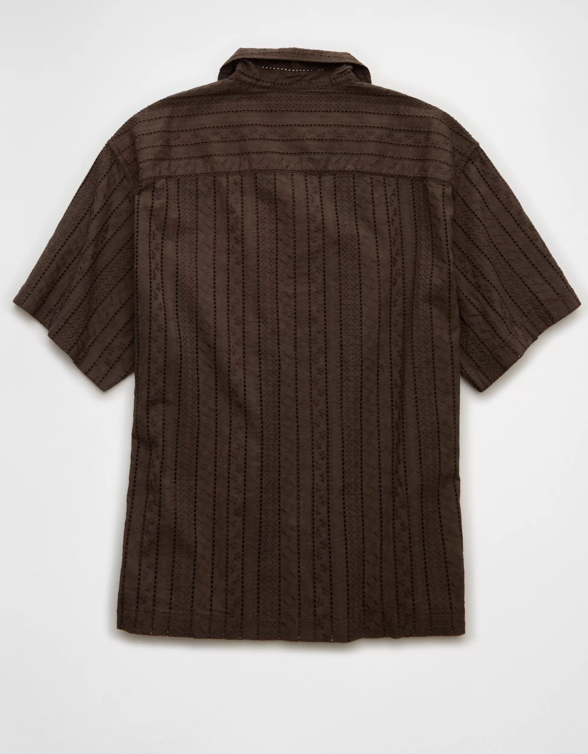 AE Relaxed Fit Short-Sleeve Camp Collar Shirt | American Eagle Outfitters (US & CA)