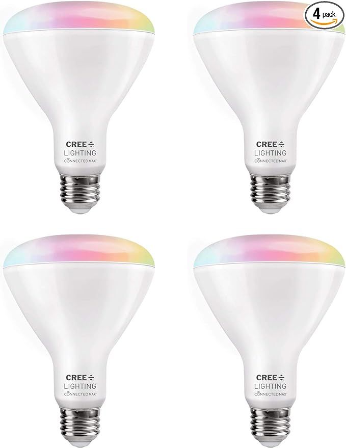 Cree Lighting Connected Max Smart Led Bulb Br30 Indoor Flood Tunable White + Color Changing, 2.4 ... | Amazon (US)