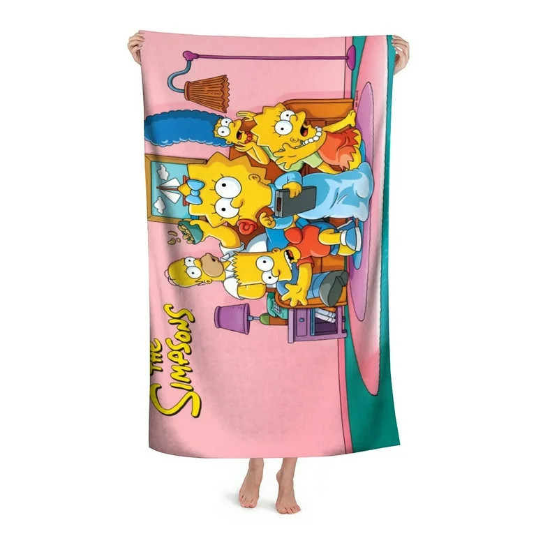 The Simpsons-theme Gifts Quick-dry Beach Towel for Women Girl Birthday Inspired Fan Bath Outdoor ... | Walmart (US)