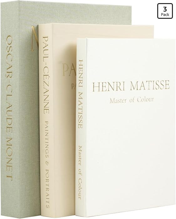 Set of 3 Decorative Books for Home Decor - Vintage Fake Books for Decoration, Mini Aesthetic Book... | Amazon (US)