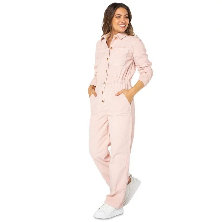 Celebrity Pink Juniors Long Sleeve Boilersuit, Sizes XS-3X | Walmart (US)
