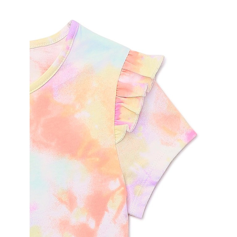 365 Kids from Garanimals Girls Ruffle Tee, 2-Pack, Sizes 4-10 - Walmart.com | Walmart (US)
