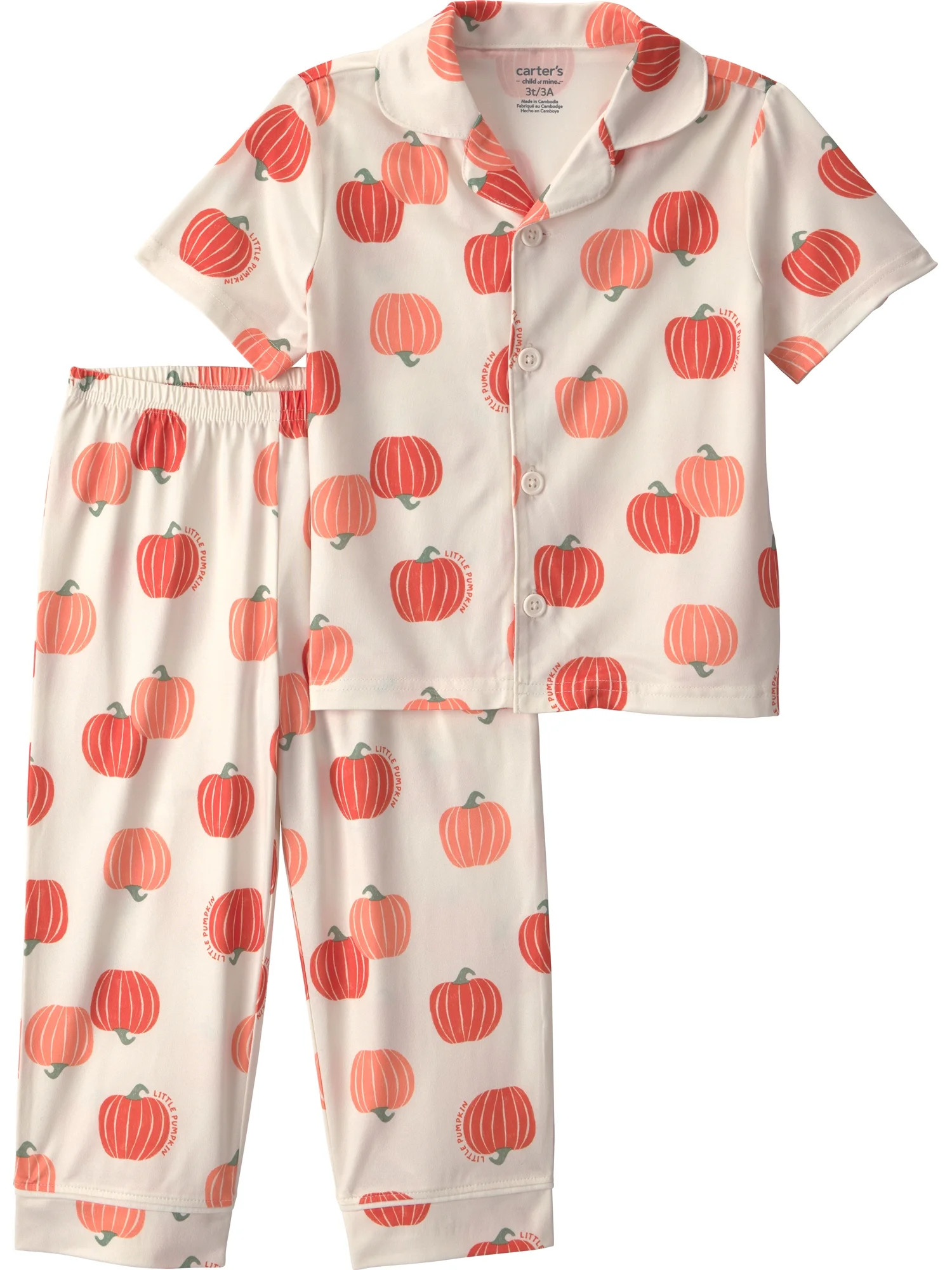 Carter's Child of Mine Toddler Halloween Coat Pajama Set, 2-Piece, Sizes 12M-5T | Walmart (US)