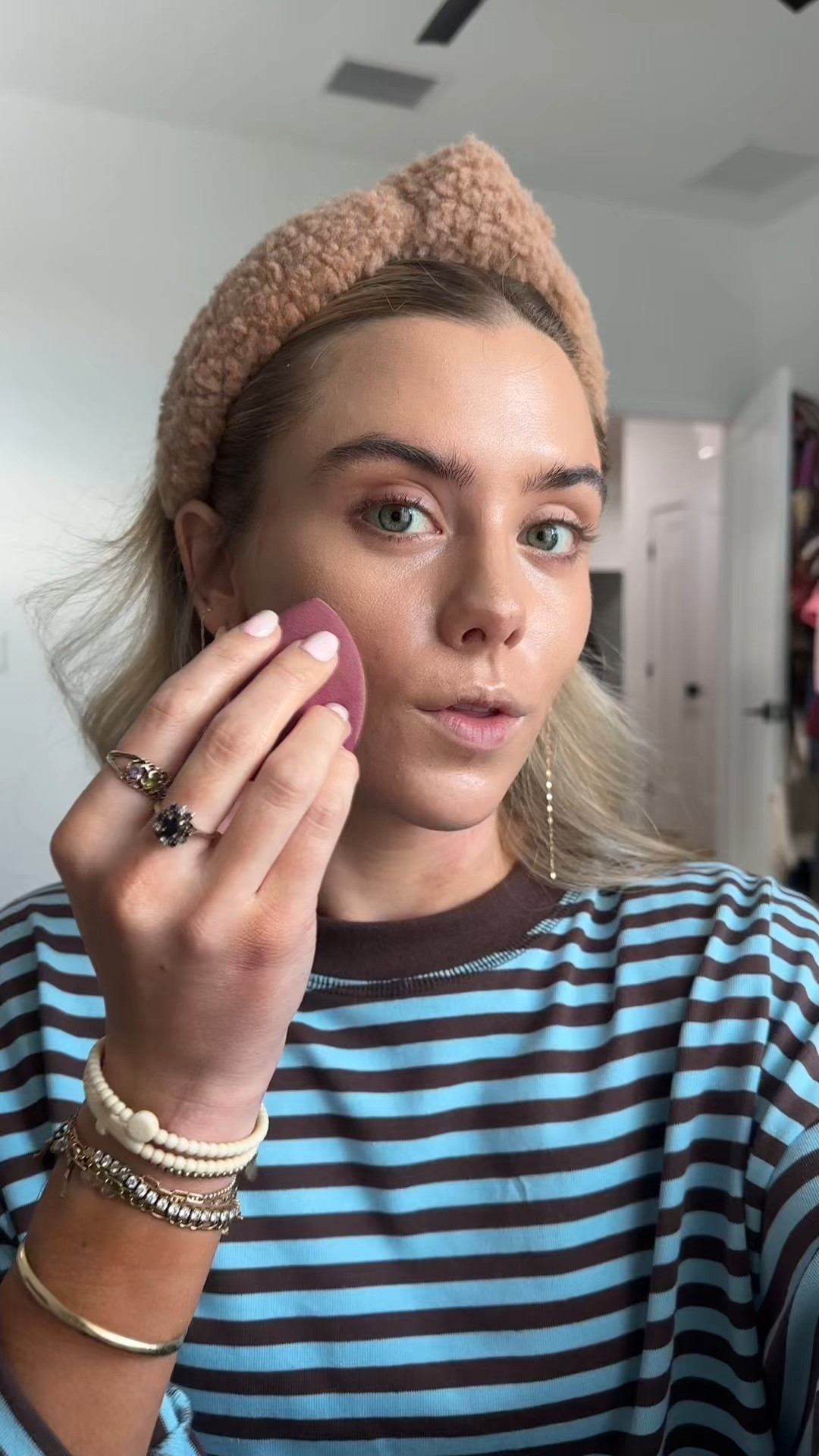 No makeup makeup a little bit of a five minute “makeup” 🤗  my base is the Versed tinted spf shade 5N. This skin-perfecting tint is a nourishing serum with buildable coverage that corrects uneven skin tone and protects with mineral SPF 40. With a skin-like finish, this feels lightweight and gives a lit-from-within, hydrating glow that stays put all day. Made with ingredients that feel like skincare and will care for your skin, you can wear all day without worrying about clogging your pores or irritating your skin. I used the dibs beauty glow tour duo in shade moondust. My dibs code is SLOANE. I also used the dibs beauty LoveBeam pressed setting powder in shade 111 new beginnings. My brow gel is the make beauty clear brow gel. The setting spray I used is the Saie city set setting spray. My lip combo is the OLEHENRIKSEN creme brûlée and the makeup forever lip liner in endless cacao  

#LTKselfcare #LTKgrwm #LTKBeauty