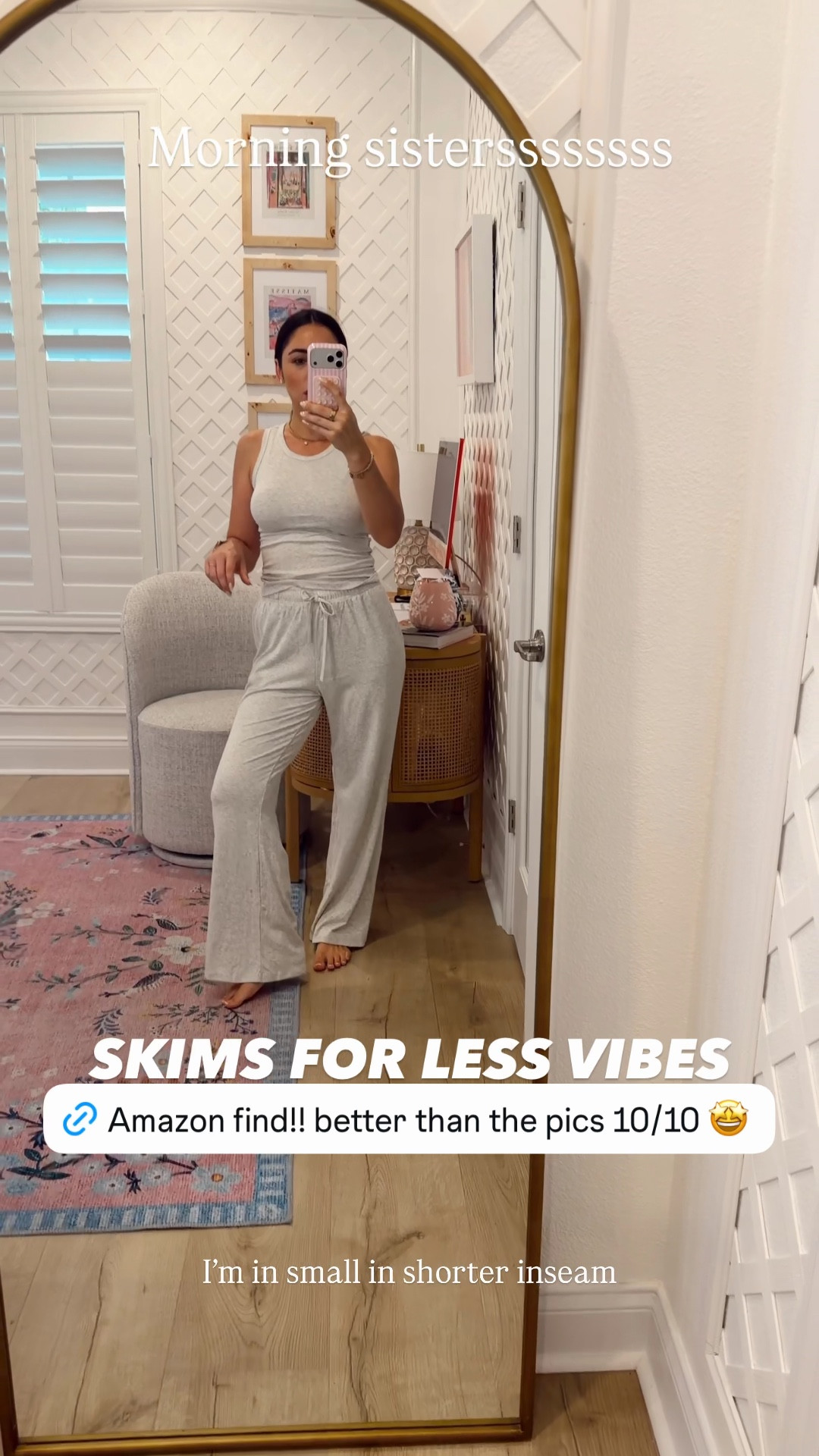 Good morning!! Checking in with this skims for less Amazon set. It is SO GOOD. Wearing small light grey in the shorter inseam. I’m 5’4” tall. So cozy and comfy but still gives you those out together vibes. Cute sets. Amazon fashion. Amazon find  

#LTKmorningroutine #LTKgrwm #LTKdayinmylife