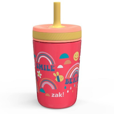 12oz Stainless Steel Rainbow Double Wall Kelso Tumbler - Zak Designs: Kids Straw Cup, Dishwasher-Safe, Cold Drinks | Target
